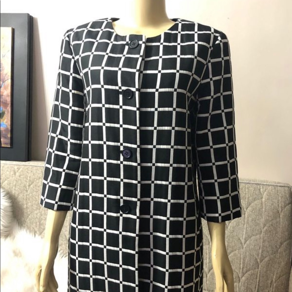 🌺Ann Taylor jewel neck long jacket/coat size L